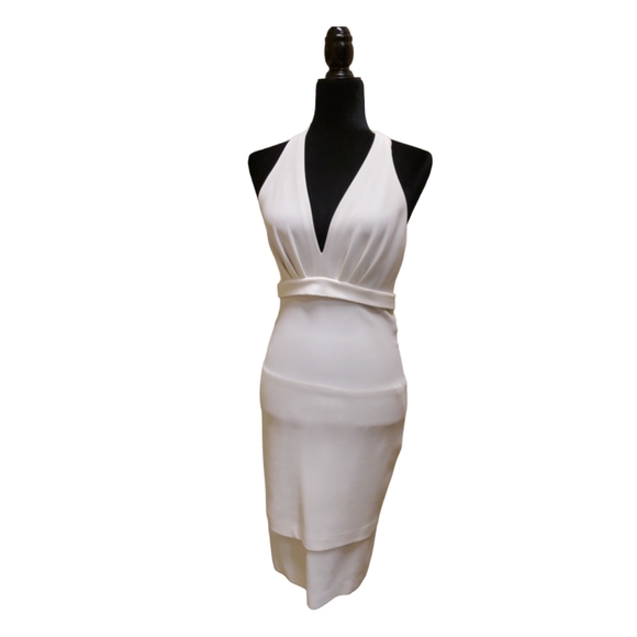 Donna Karan Dresses & Skirts - Donna Karan New With Tags Ivory Form Fitting Dress Size Large